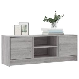 Berkfield Home TV Cabinet Grey Sonoma 102x30x37.5 cm Engineered Wood - thumbnail 3
