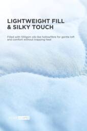 Homescapes Luxury Cooling Blanket, Summer Coverless Duvet in Blue - Size: King - thumbnail 4