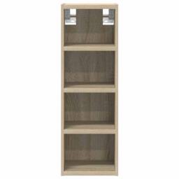 Berkfield Home Hanging Cabinet Sonoma Oak 20x29.5x60 cm Engineered Wood in Light Brown - thumbnail 4