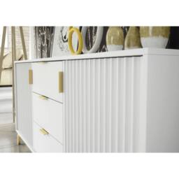Mex Furniture LTD Sideboard Tide Crest 140cm - White & Gold - thumbnail 3