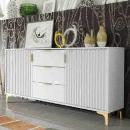 Mex Furniture LTD Sideboard Tide Crest 140cm - White & Gold