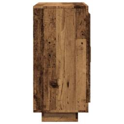 Berkfield Home Sideboard Old Wood 92x35x75 cm Engineered Wood in Brown - Size: 92 x 35 x 75 cm - thumbnail 5