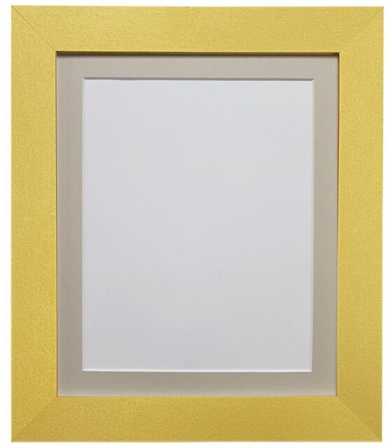 Frames & Mirrors 4U Metro Gold Frame with Light Grey Mount for Image Size 50 x 40 CM - image 1