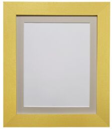 Frames & Mirrors 4U Metro Gold Frame with Light Grey Mount for Image Size 50 x 40 CM