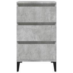Berkfield Home Durable Bedside Cabinet Concrete Grey 40x35x70 cm Engineered Wood - Size: 40 x 35 x 70 cm - thumbnail 7