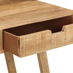 Berkfield Home Desk 100x45x90 cm Solid Rough Mango Wood in Brown - Size: 100 x 45 x 90 cm - thumbnail 5