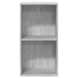 Berkfield Home 2-Tier Book Cabinet Concrete Grey 40x30x76.5 cm Engineered Wood - thumbnail 5