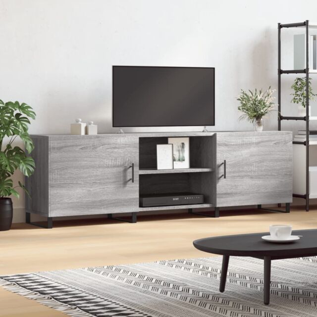 Berkfield Home TV Cabinet Grey Sonoma 150x30x50 cm Engineered Wood - Size: 150 x 30 x 50 cm - image 1