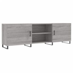 Berkfield Home TV Cabinet Grey Sonoma 150x30x50 cm Engineered Wood - Size: 150 x 30 x 50 cm - thumbnail 2