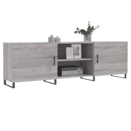 Berkfield Home TV Cabinet Grey Sonoma 150x30x50 cm Engineered Wood - Size: 150 x 30 x 50 cm - thumbnail 3