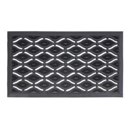 JVL Elipses Eyes Rubber Doormat 40x70cm 2 pack in Black - Size: 40 cm x 70 cm - thumbnail 3