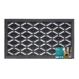 JVL Elipses Eyes Rubber Doormat 40x70cm 2 pack in Black - Size: 40 cm x 70 cm - thumbnail 2