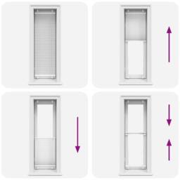 Berkfield Home Pleated Blind White 40x100 cm Fabric Width 39.4 cm Polyester - thumbnail 7
