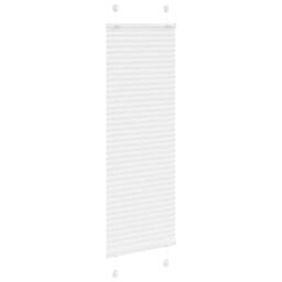 Berkfield Home Pleated Blind White 40x100 cm Fabric Width 39.4 cm Polyester - thumbnail 1