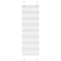 Berkfield Home Pleated Blind White 40x100 cm Fabric Width 39.4 cm Polyester - thumbnail 2