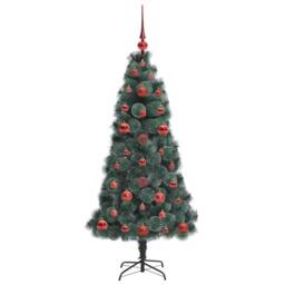 Berkfield Home Artificial Pre-lit Christmas Tree with Ball Set Green 120 cm - thumbnail 4