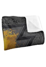 Black Adam Blanket, 152x127 cm Beveled Bolt Silky Touch Super Soft Throw Blanket in White - thumbnail 3