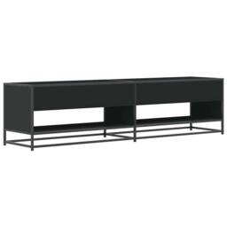 Berkfield Home TV Cabinet Black 180.5x40x46 cm Engineered Wood - thumbnail 6