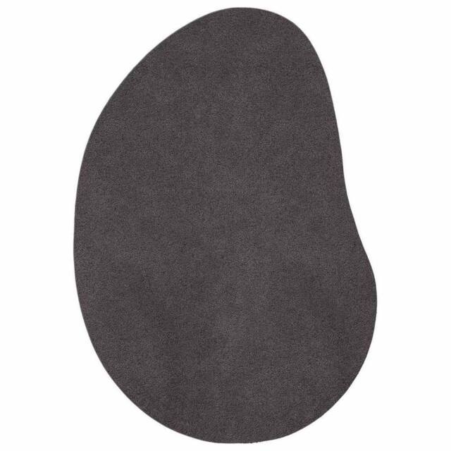 Berkfield Home Area Rug Anthracite 140x200 cm Polyester Non-Slip in Dark Grey - Size: Medium - image 1