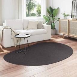 Berkfield Home Area Rug Anthracite 140x200 cm Polyester Non-Slip in Dark Grey - Size: Medium - thumbnail 3