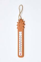 Homescapes Outdoor Thermometer with Orange Sun Design - thumbnail 3