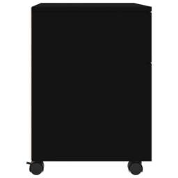 Berkfield Home Mobile File Cabinet with Wheels Black 45x38x54cm Engineered Wood - Size: 45 x 38 x 54 cm - thumbnail 7