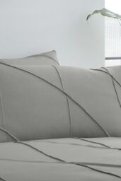 Serene 'Dart' Boutique Duvet Cover Set in Grey - Size: Double - thumbnail 3