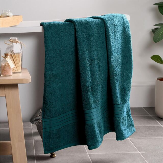 OHS Luxury 100% Cotton Bath Sheet Bathroom Towel in Teal - image 1