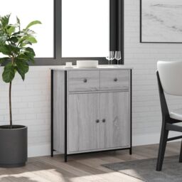Berkfield Home Sideboard Grey Sonoma 70x30x80 cm Engineered Wood - Size: 70 x 30 x 80 cm - thumbnail 1