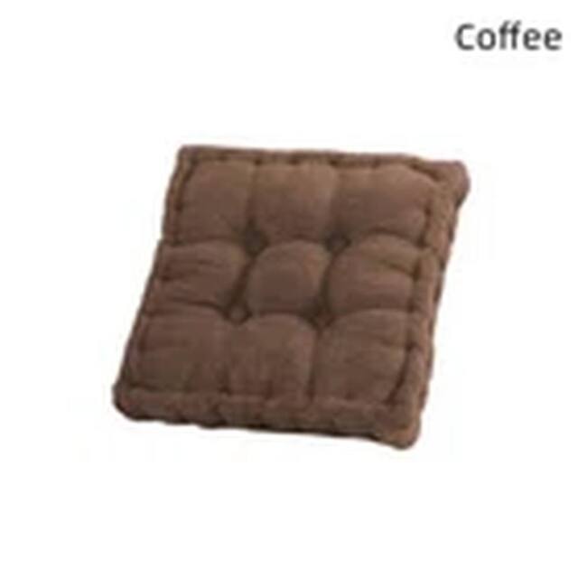 Havendro Coffee Chair Booster Pad Cotton Thick Firm Seat Cushion in Brown - image 1