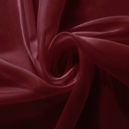 Luxury Living Voile Tab Top Curtain Pair with Crystal Tie Backs Sheer Window Panels in Maroon - Size: 145 cm width x 137 cm drop - thumbnail 4