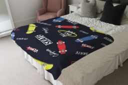 Benjamin Tate Design Skate Blanket in Natural - Size: 120 cm x 150 cm - thumbnail 3