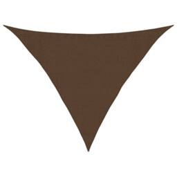 Berkfield Home Sunshade Sail 160 g/m ² Brown 3.5x3.5x4.9 m HDPE - thumbnail 1