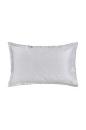 Murmur 'Meadow' Cotton Sateen Oxford Pillowcase in Grey - thumbnail 1
