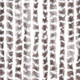 Berkfield Home Insect Curtain Taupe & White 100x220 cm Chenille - thumbnail 6