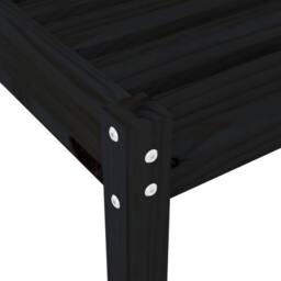 Berkfield Home Sun Loungers 2 pcs Black 199.5x60x74 cm Solid Wood Pine - thumbnail 9