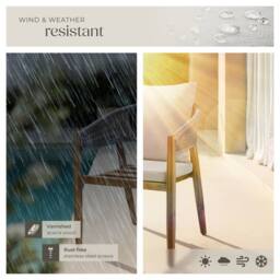 tectake Garden Chair Manacor in Beige - Size: 6 Person - thumbnail 7