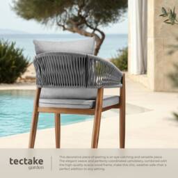 tectake Garden Chair Manacor in Beige - Size: 6 Person - thumbnail 4