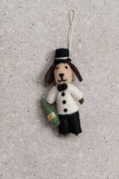 Lily & Me Party Gent Felt Friends Christmas Tree Decoration - thumbnail 3
