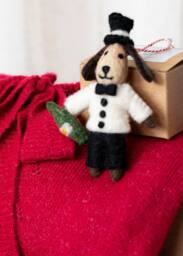 Lily & Me Party Gent Felt Friends Christmas Tree Decoration - thumbnail 2