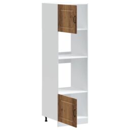 Berkfield Home Oven Cabinets 2 pcs Lucca Old Wood Engineered Wood in Brown - thumbnail 5