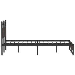 Berkfield Home Decorative Bed Frame without Mattress Brown Oak 137x190 cm Engine - thumbnail 7