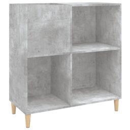 Berkfield Home Record Cabinet Concrete Grey 84.5x38x89 cm Engineered Wood - thumbnail 2