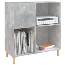Berkfield Home Record Cabinet Concrete Grey 84.5x38x89 cm Engineered Wood - thumbnail 4