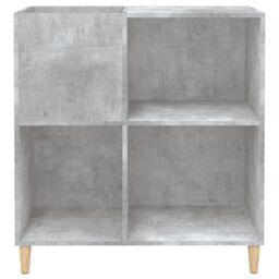 Berkfield Home Record Cabinet Concrete Grey 84.5x38x89 cm Engineered Wood - thumbnail 5