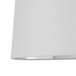 First Choice Lighting Set of 2 Bobbin - Ivory Lamps with White & Chrome Shades - thumbnail 4