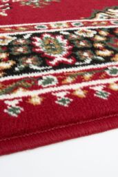 Kukoon Runner Rug Red Bordered Traditional Long Hallway Rugs - Size: 60 cm x 230 cm - thumbnail 2