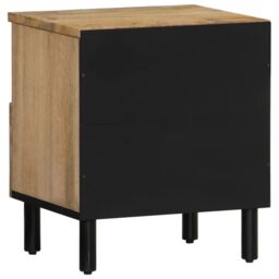 Berkfield Home Bedside Cabinets 2 pcs 40x33x46 cm Solid Wood Mango in Brown - Size: 40 x 33 x 46 cm - thumbnail 8