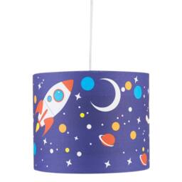First Choice Lighting Set of 2 Space Rocket 25cm Light Shades in Blue - thumbnail 4