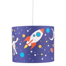 First Choice Lighting Set of 2 Space Rocket 25cm Light Shades in Blue - thumbnail 3